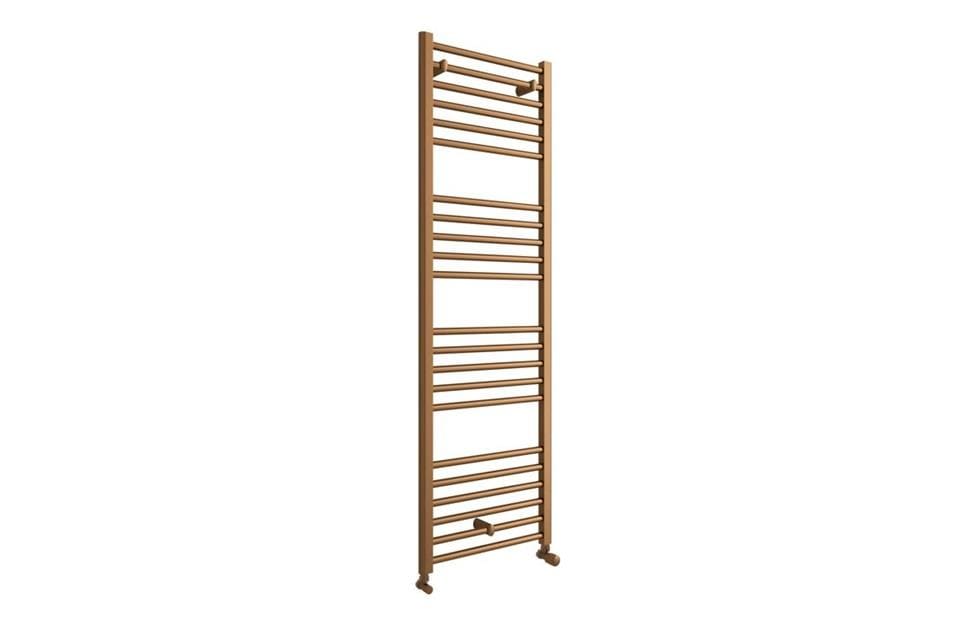 Aquarius Ladder Rail Aquarius Zanelli Towel Radiator in Brushed Bronze