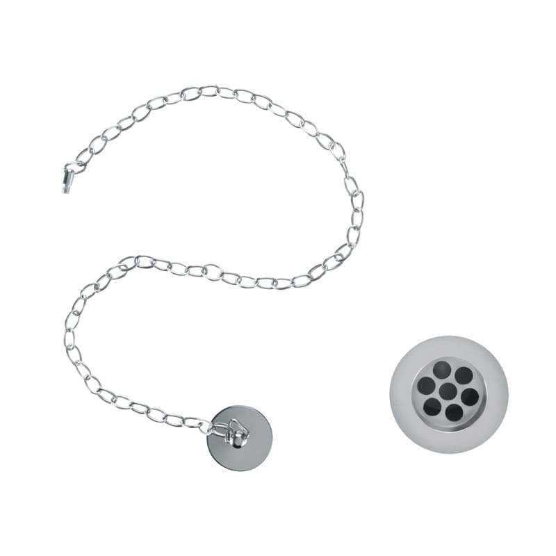 Burlington Basin Waste Chrome Burlington Basin Plug and Chain (Slotted Waste)