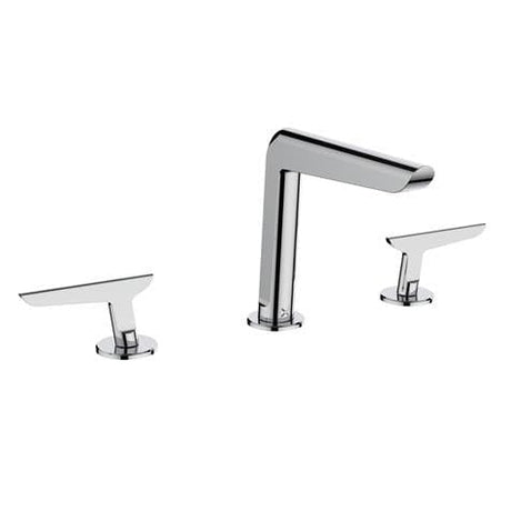 Crosswater 3 Tap Hole Basin Set Chrome Crosswater Foile 3 Hole Basin Mixer Tap