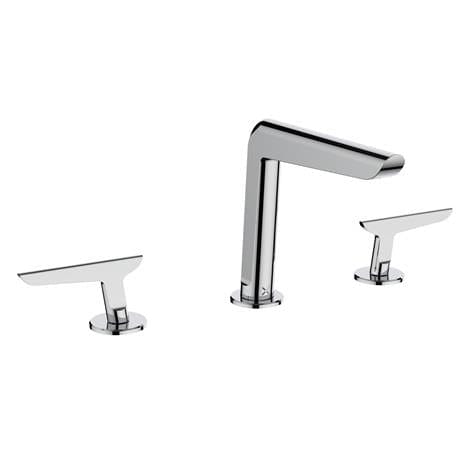 Crosswater 3 Tap Hole Basin Set Chrome Crosswater Foile 3 Hole Basin Mixer Tap