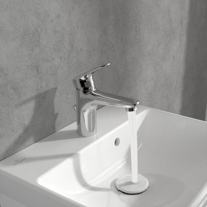 Villeroy & Boch Mono Basin Tap Villeroy & Boch O.Novo Start Single Lever Basin Mixer Tap with Pop-Up Waste in Chrome