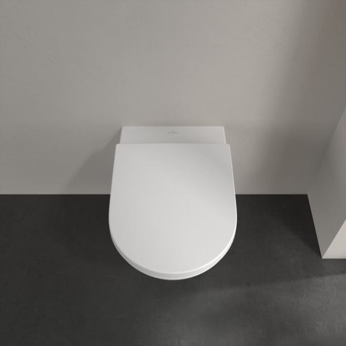 Villeroy & Boch Wall Hung Toilet Villeroy & Boch Subway 3.0 Combi-Pack Wall Hung Rimless Toilet with TwistFlush and Soft Close Seat
