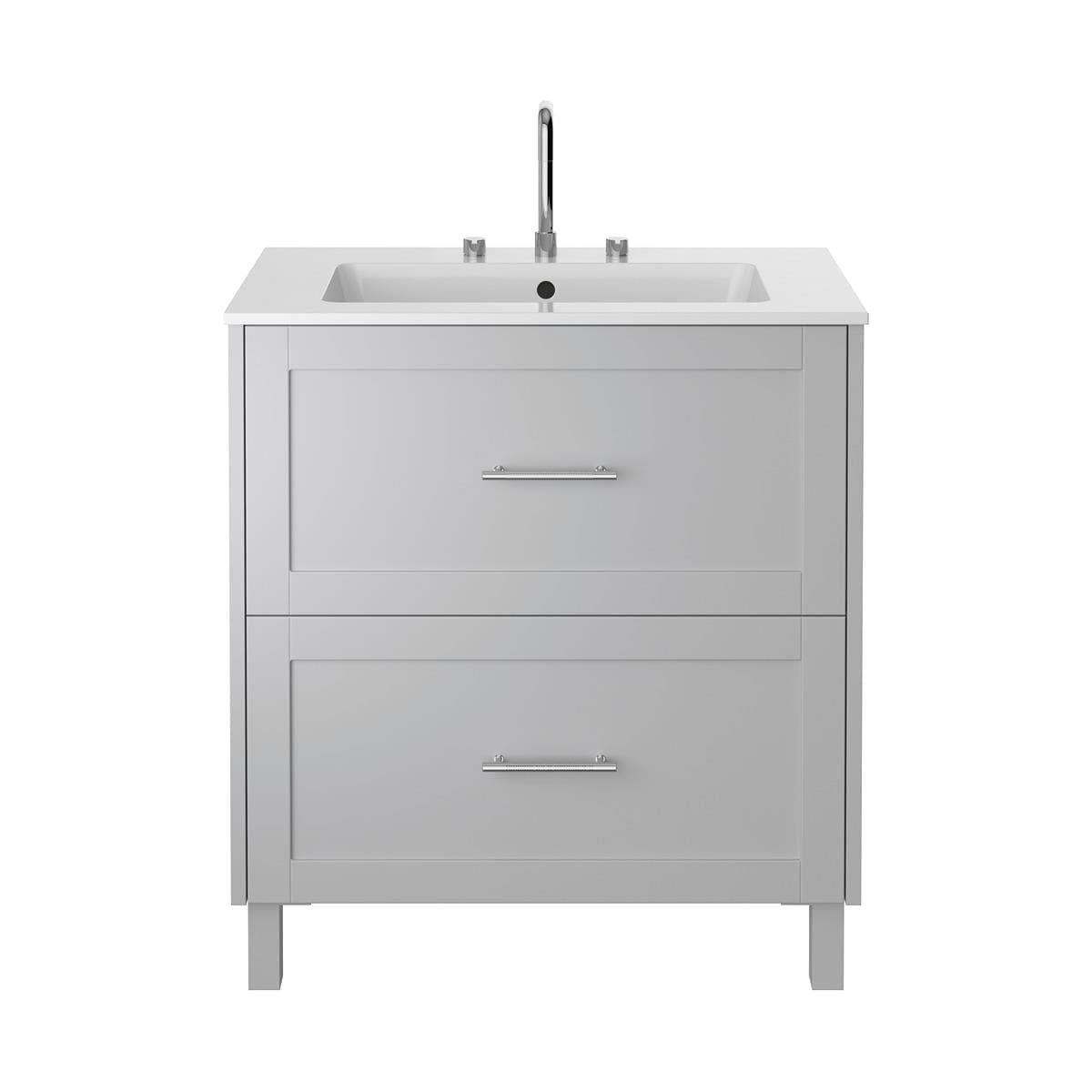 Heritage Floor Standing Vanity Unit Dove Grey / 2 Heritage Lynton 800mm Floor Standing Unit with Basin