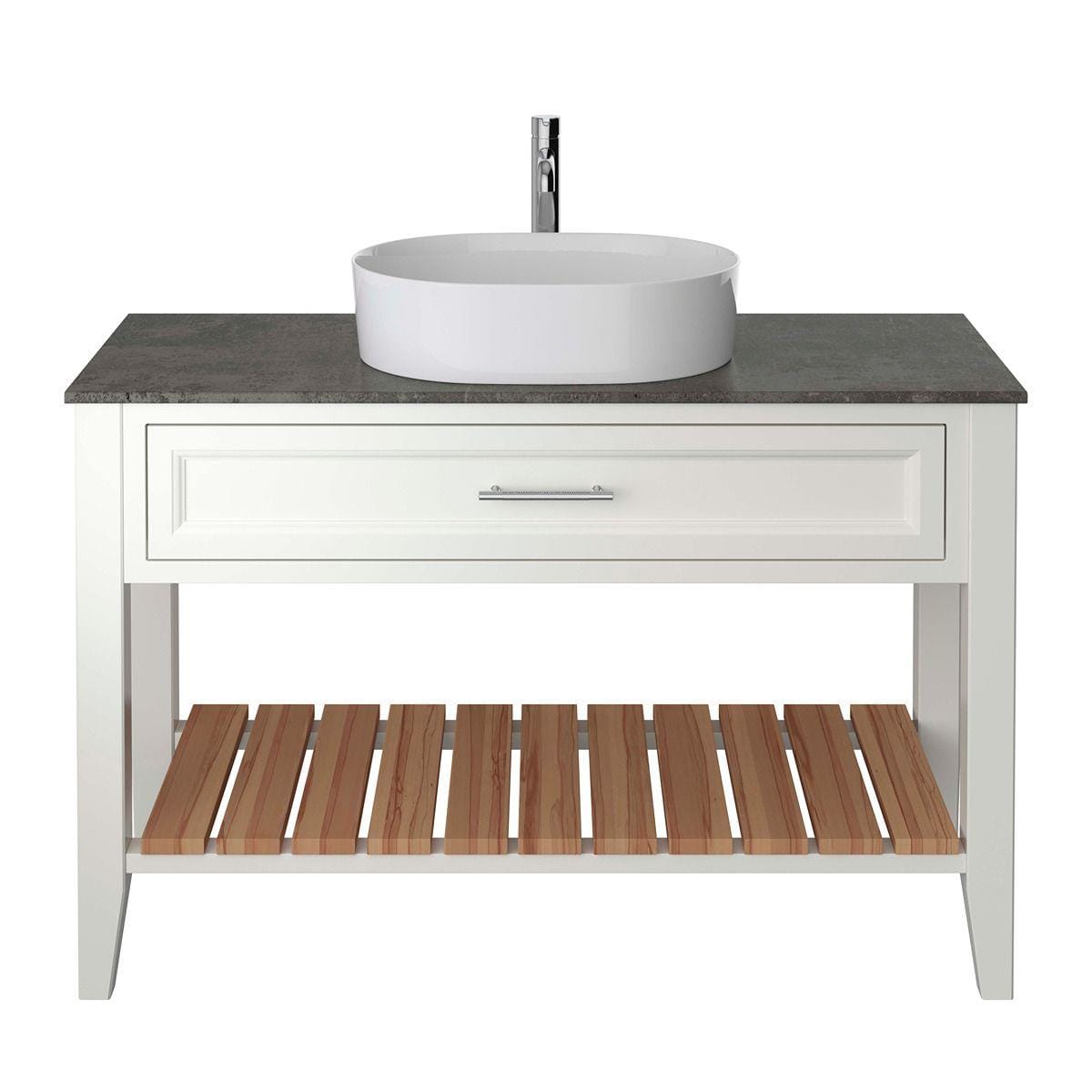 Heritage Floor Standing Vanity Unit Heritage Broughton Washstand with Laminate Worktop