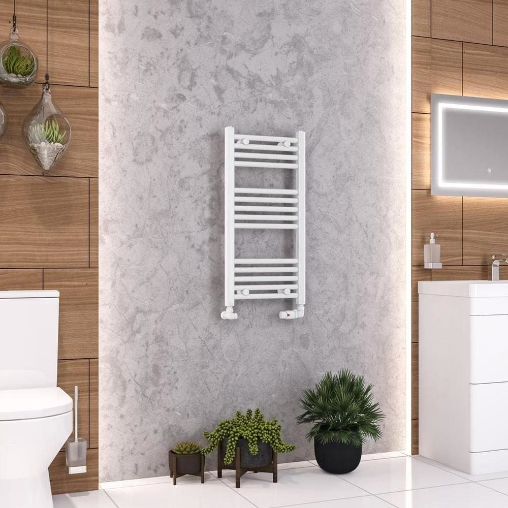 Eastbrook Wendover Straight Vertical Heated Towel Rail in White