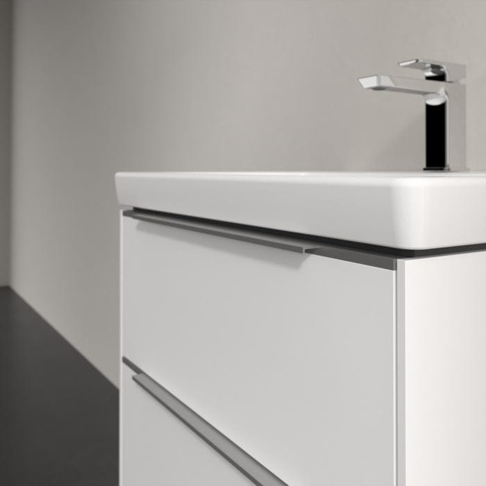 Villeroy & Boch Wall Mounted Vanity Unit Villeroy & Boch Subway 3.0 Wall Hung 600mm Two Drawer Vanity Unit with Basin