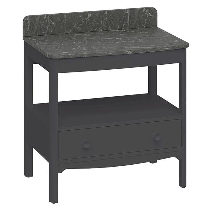 Burlington Floor Standing Vanity Unit Burlington Guild Floor Standing 850mm Vanity Unit with Worktop