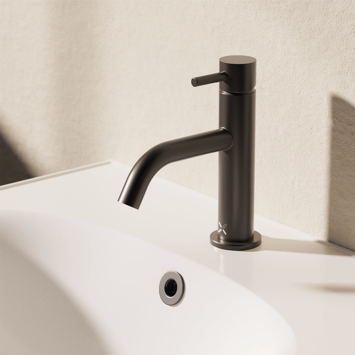 Crosswater Mono Basin Tap Matt Black Crosswater MPRO Monobloc Basin Mixer Tap
