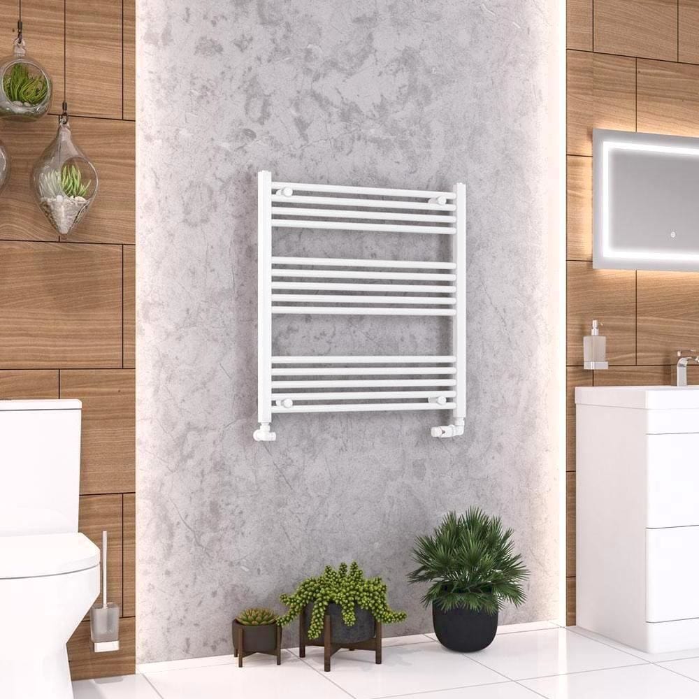 Eastbrook Wendover Straight Vertical Heated Towel Rail in White