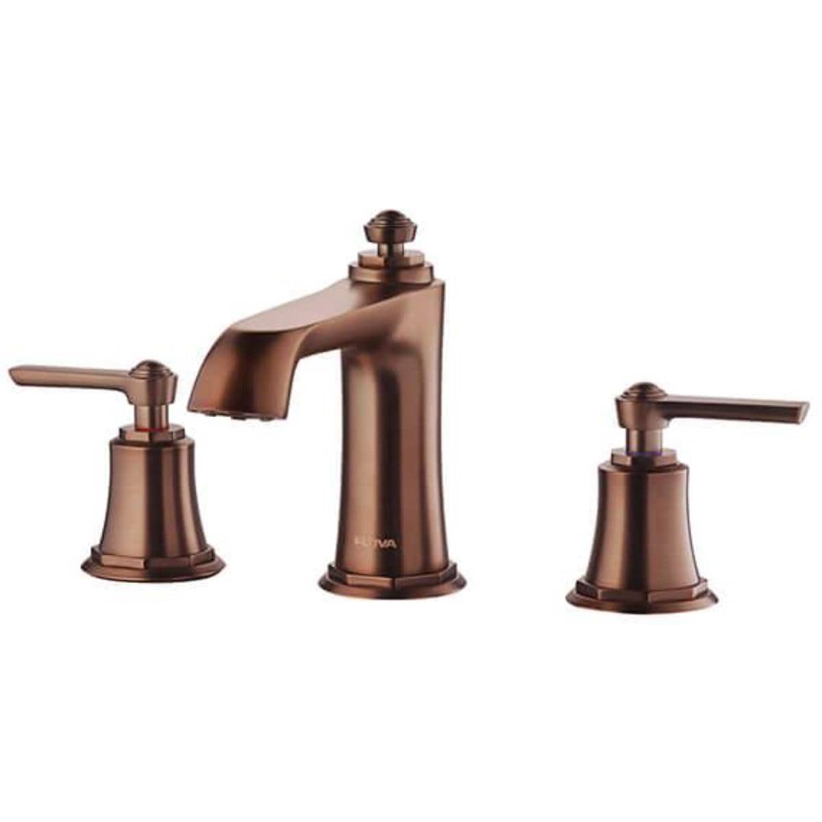 Flova 3 Tap Hole Basin Set Flova Liberty 3 Hole Basin Mixer Tap with Clicker Waste in Oil Rubbed Bronze