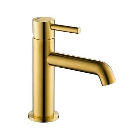 Flova Mono Basin Tap Brushed Gold Flova Levo Mono Basin Mixer Tap