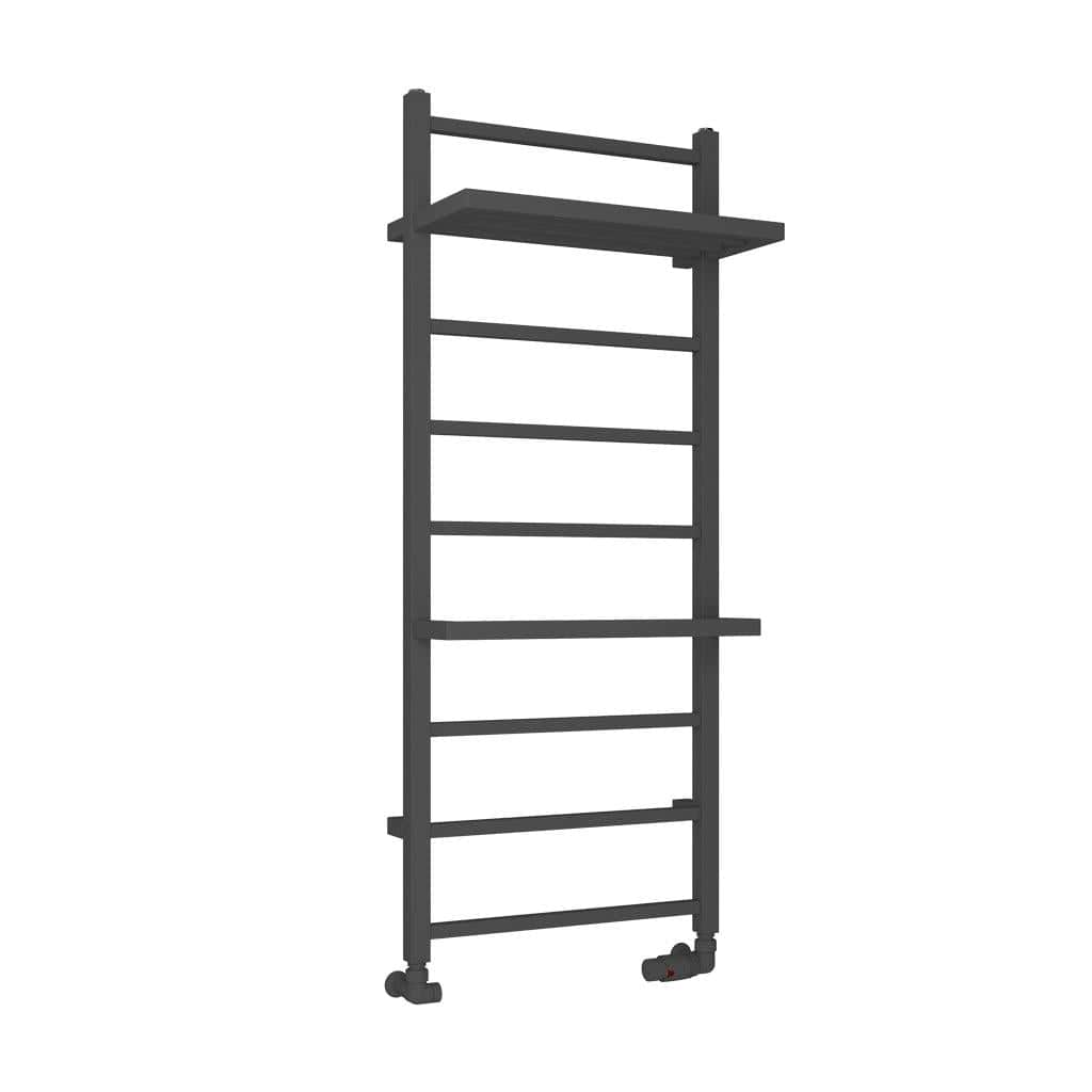 Eastbrook Designer Towel Radiator Eastbrook Launton Straight Vertical Heated Towel Rail in Matt Anthracite