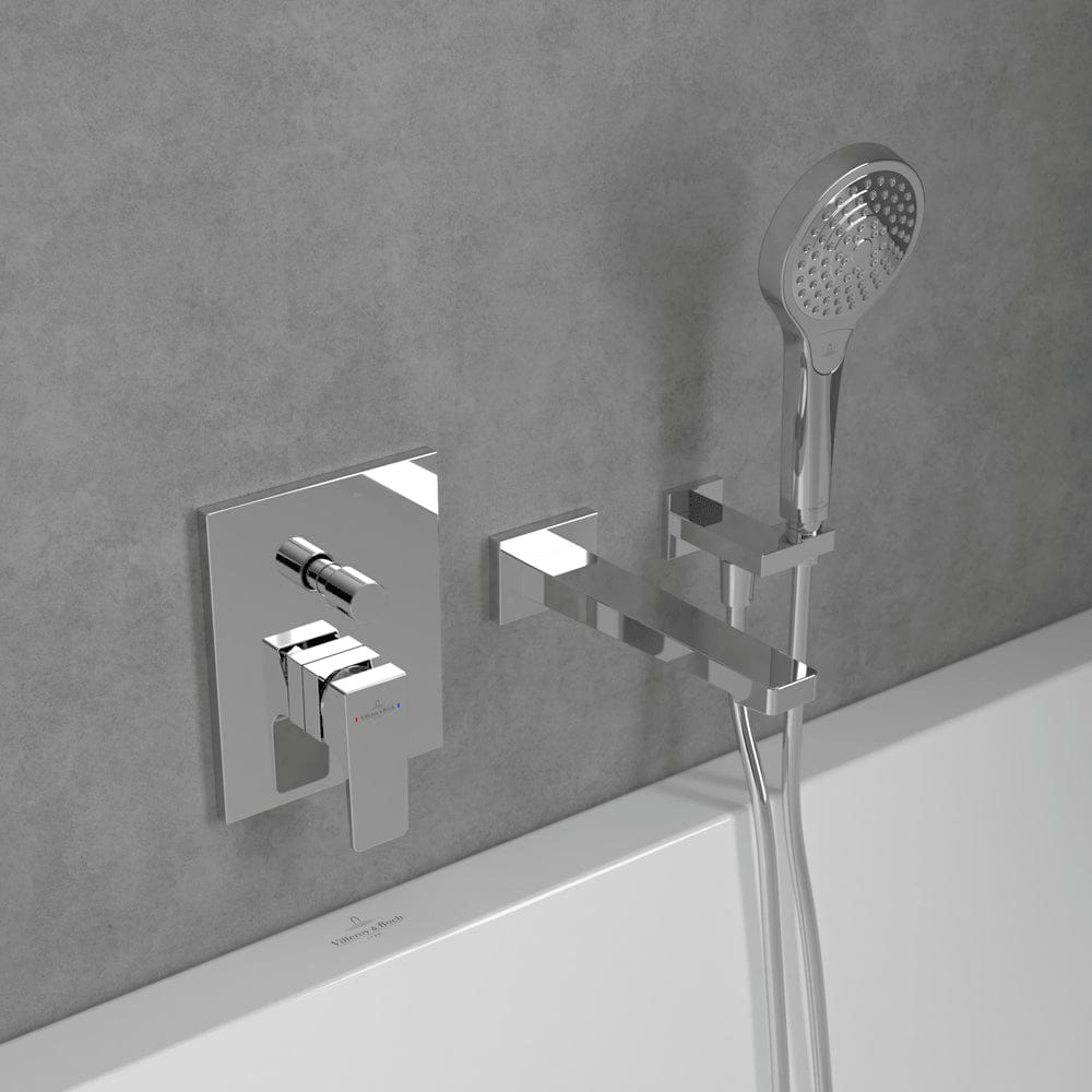 Villeroy & Boch Concealed Shower Valve Villeroy & Boch Architectura Concealed 2-Outlet Single Lever Trim Set