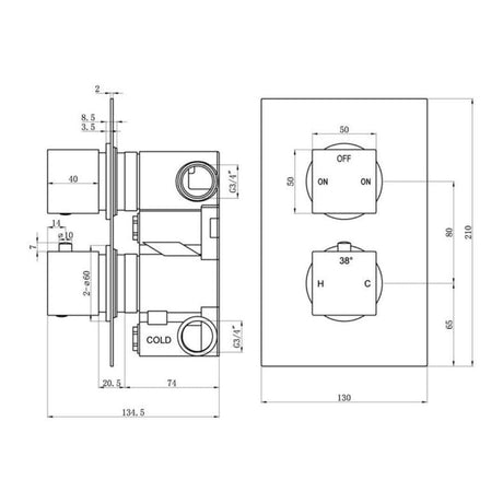 Aquarius Concealed Shower Set Aquarius Modern Square Shower Bundle with Riser