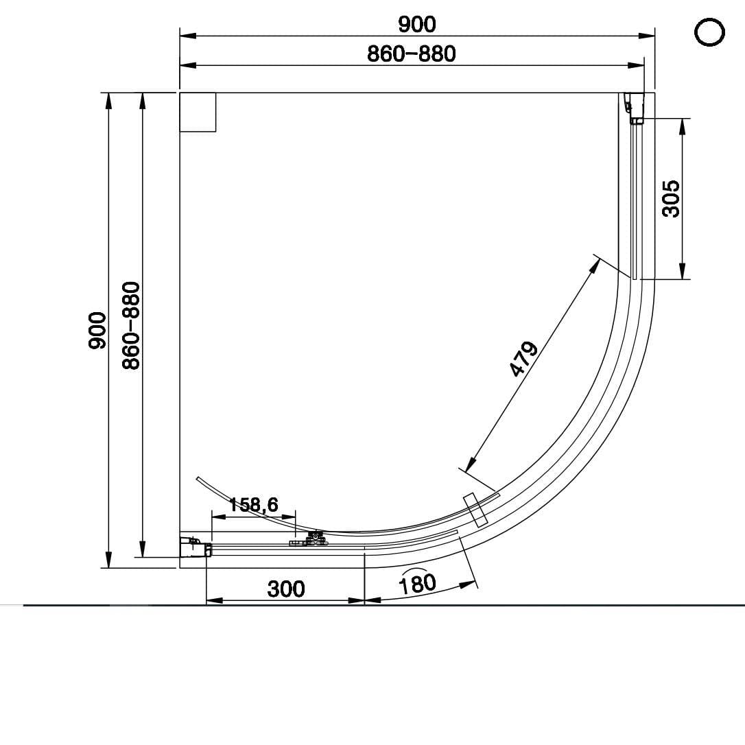 Eastbrook Vantage 2000 Quadrant Shower Enclosure