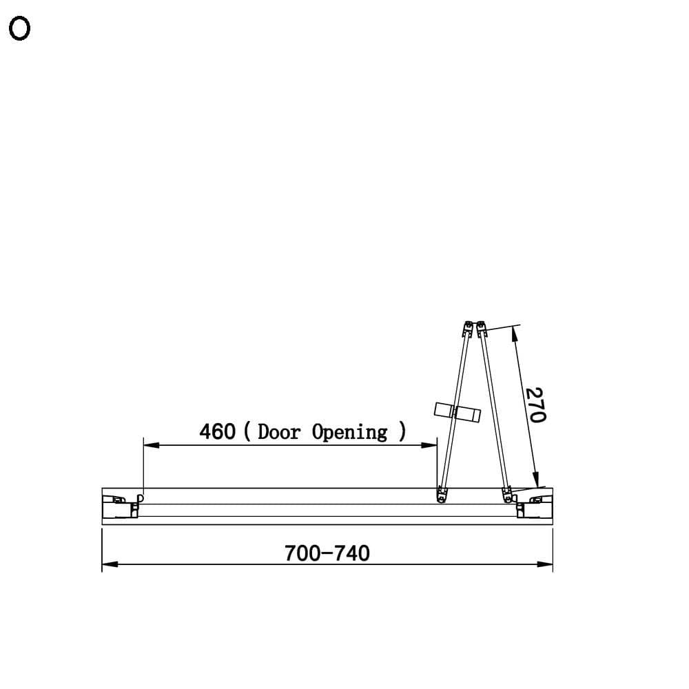 Eastbrook Bi-Fold Shower Door Eastbrook Vantage 2000 Bi-Fold Shower Door
