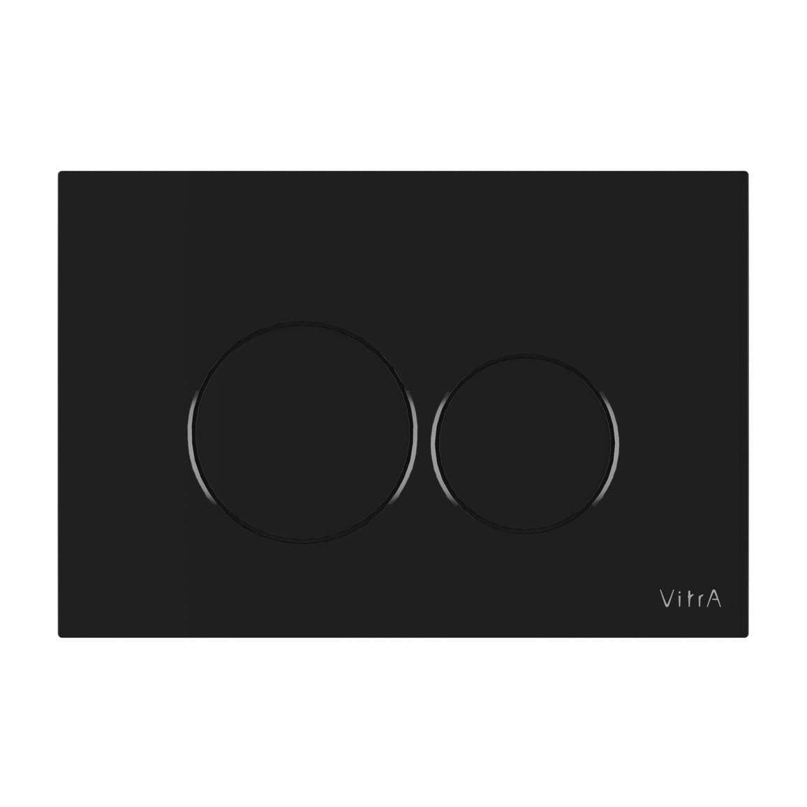 Vitra Flush Plate Gloss Black VitrA Origin ABS Mechanical Flush Plate