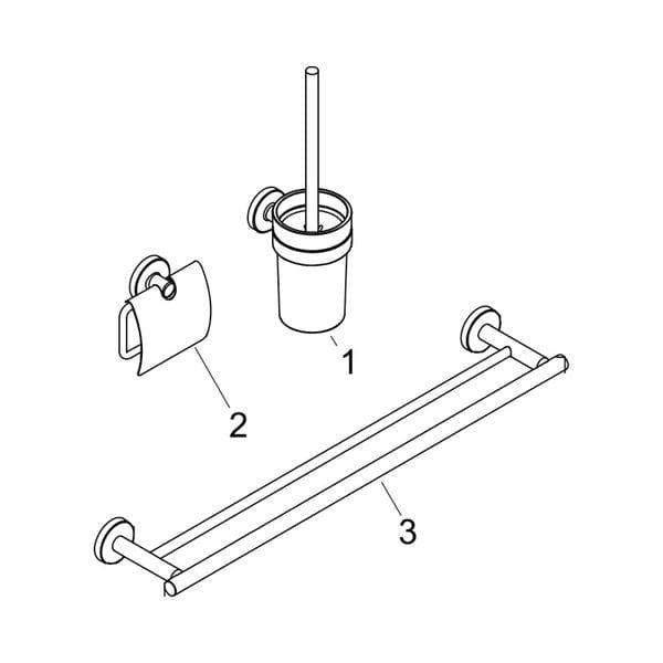 Hansgrohe Accessory Set Hansgrohe Logis Universal 3 in 1 Bath Accessory Pack