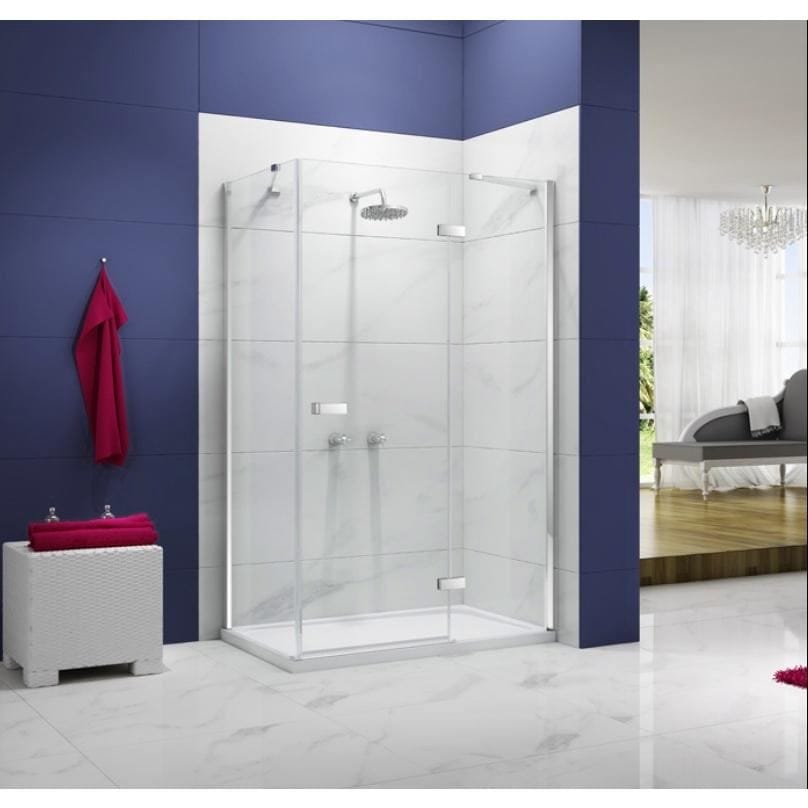 Merlyn Ionic Essence Frameless Hinged Shower Door and Inline Panel