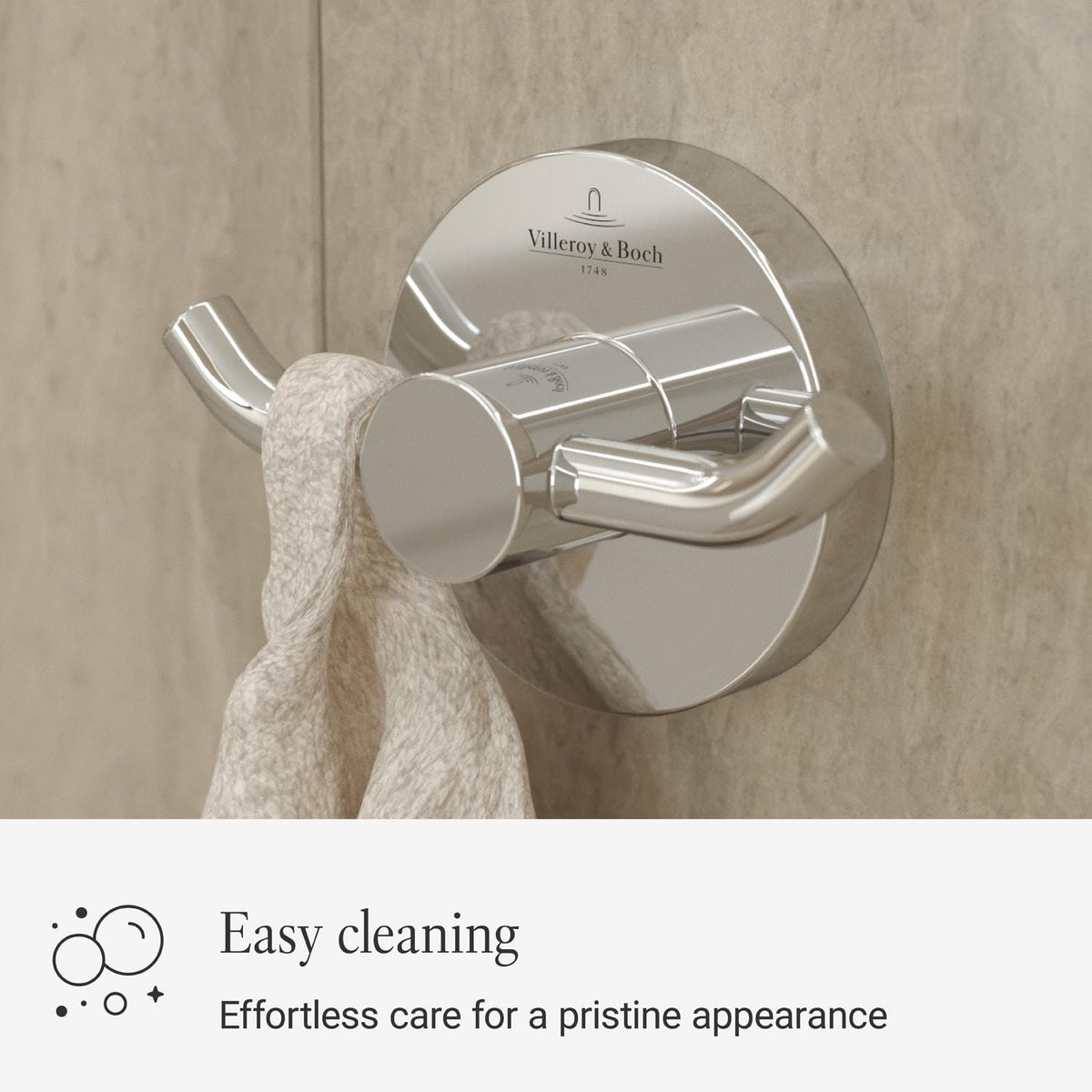 Villeroy & Boch Robe Hook Villeroy & Boch Elements - Tender Double Robe Hook