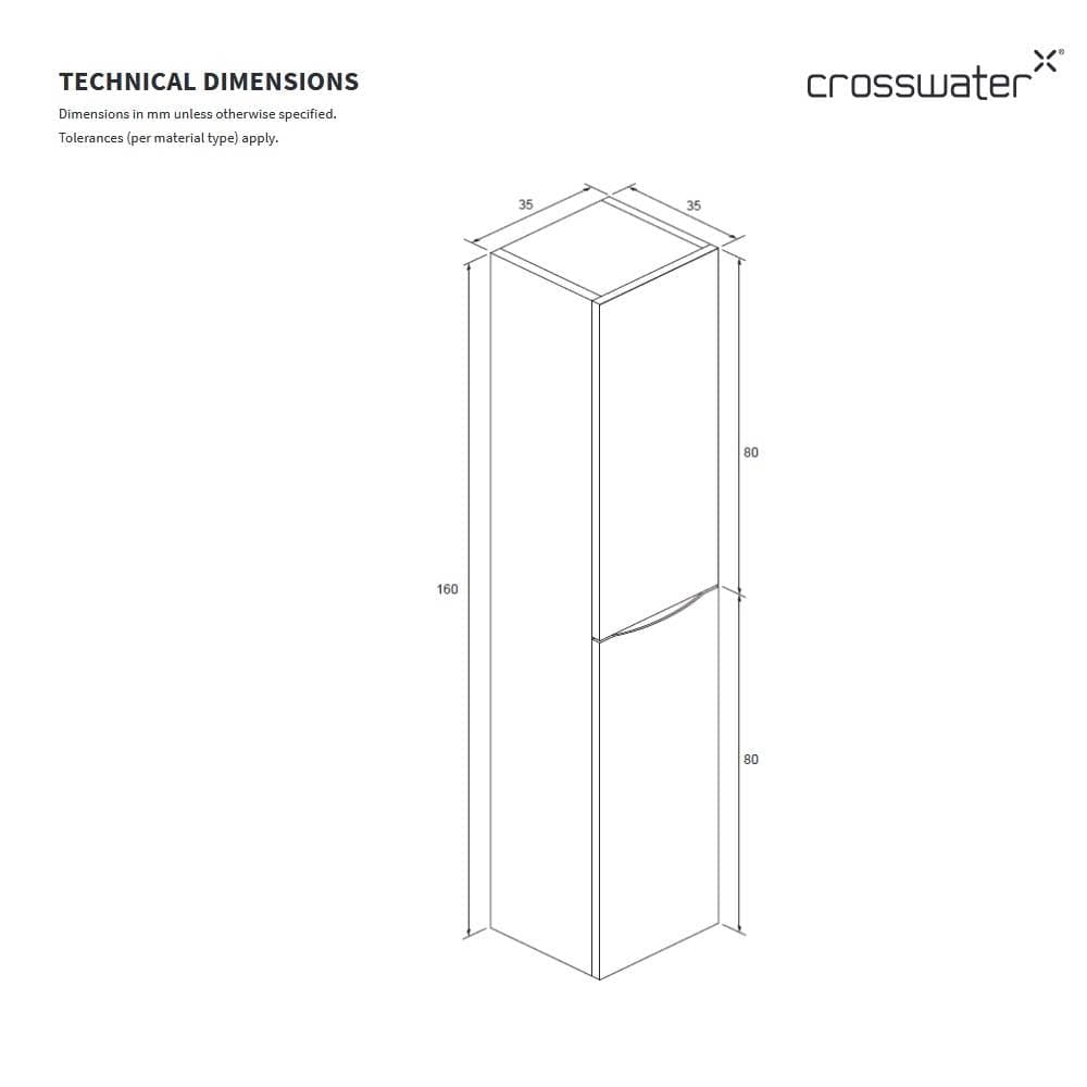 Crosswater Storage Unit Crosswater Glide II Tower Storage Unit