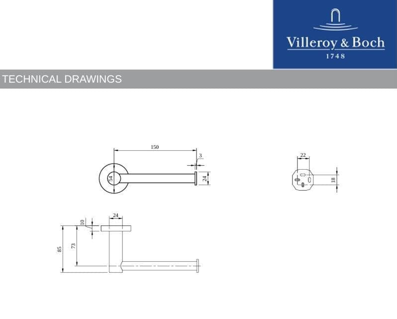 Villeroy & Boch Toilet Roll Holder Villeroy & Boch Elements Tender Toilet Roll Holder