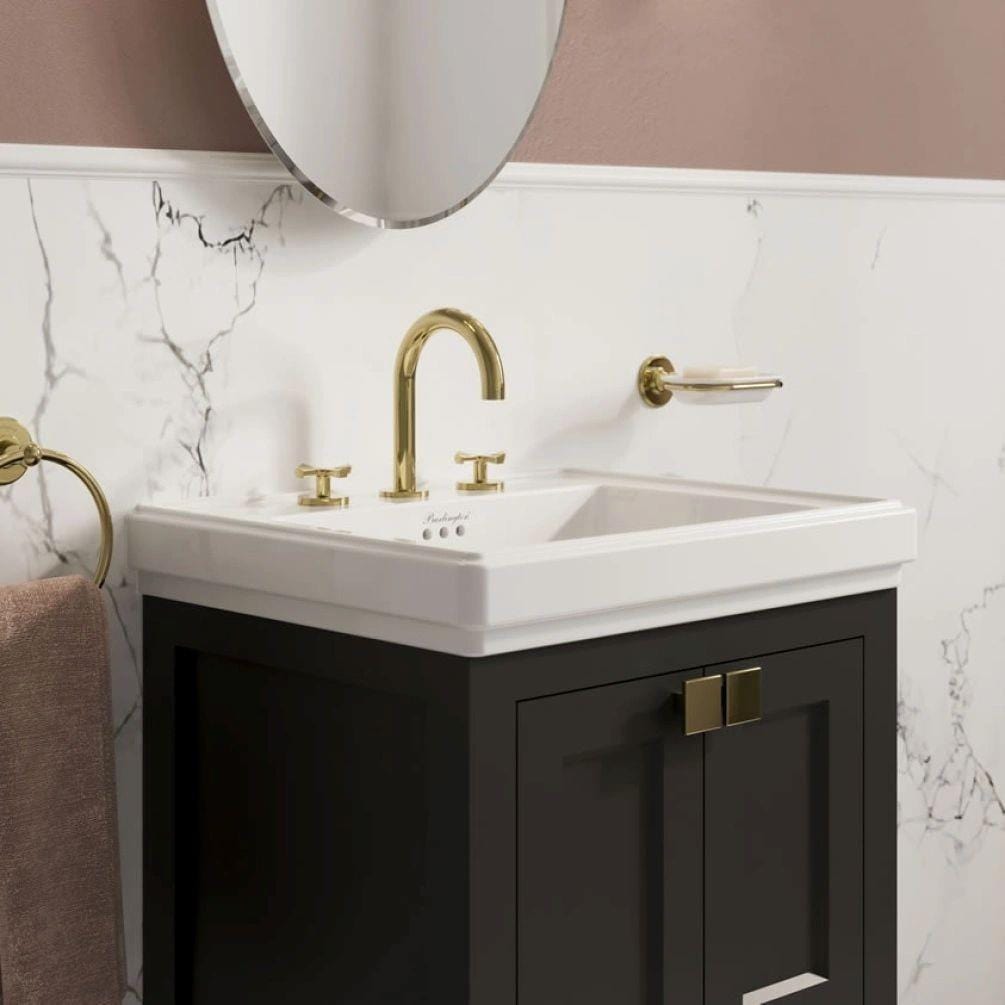 Burlington Floor Standing Vanity Unit Burlington Riviera Floor Standing 650mm Vanity Unit with Square Basin