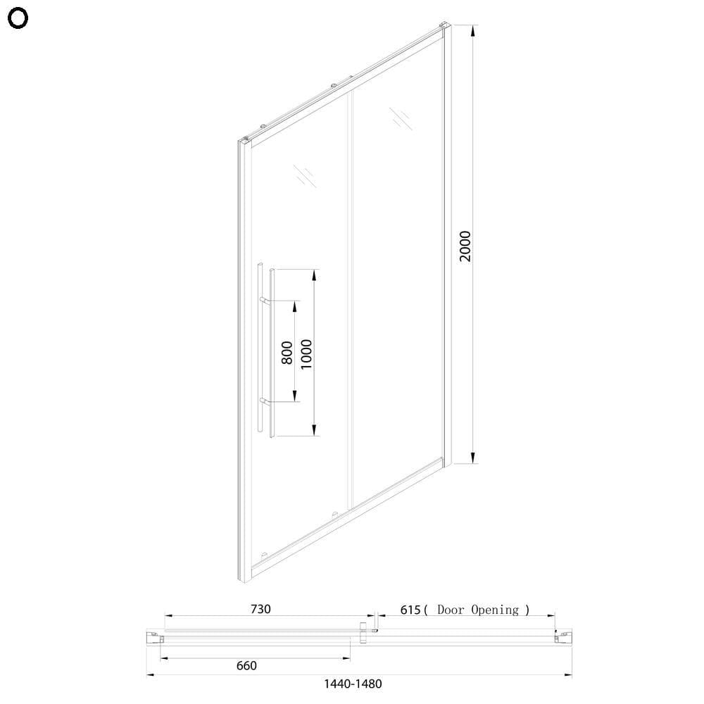 Eastbrook Vantage 2000 Sliding Shower Door