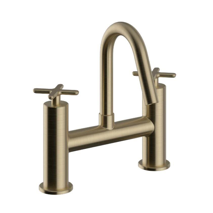 Heritage Bath Mixer Brushed Brass Heritage Salcombe Bath Filler Tap