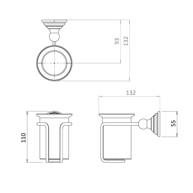 Crosswater Belgravia Tumbler and Holder
