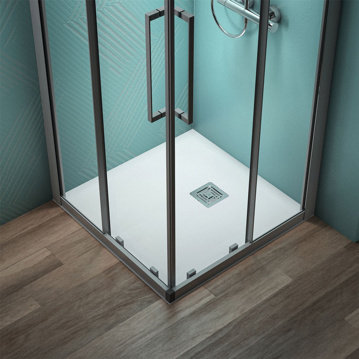 Ideal Standard Rectangle Shower Tray Pure White / 800 x 800mm Ideal Standard Ultra Flat S+ Shower Tray 30mm including Waste