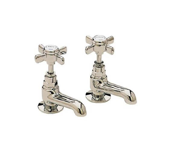 Heritage Dawlish Short Nose Basin Pillar Taps (Pair)