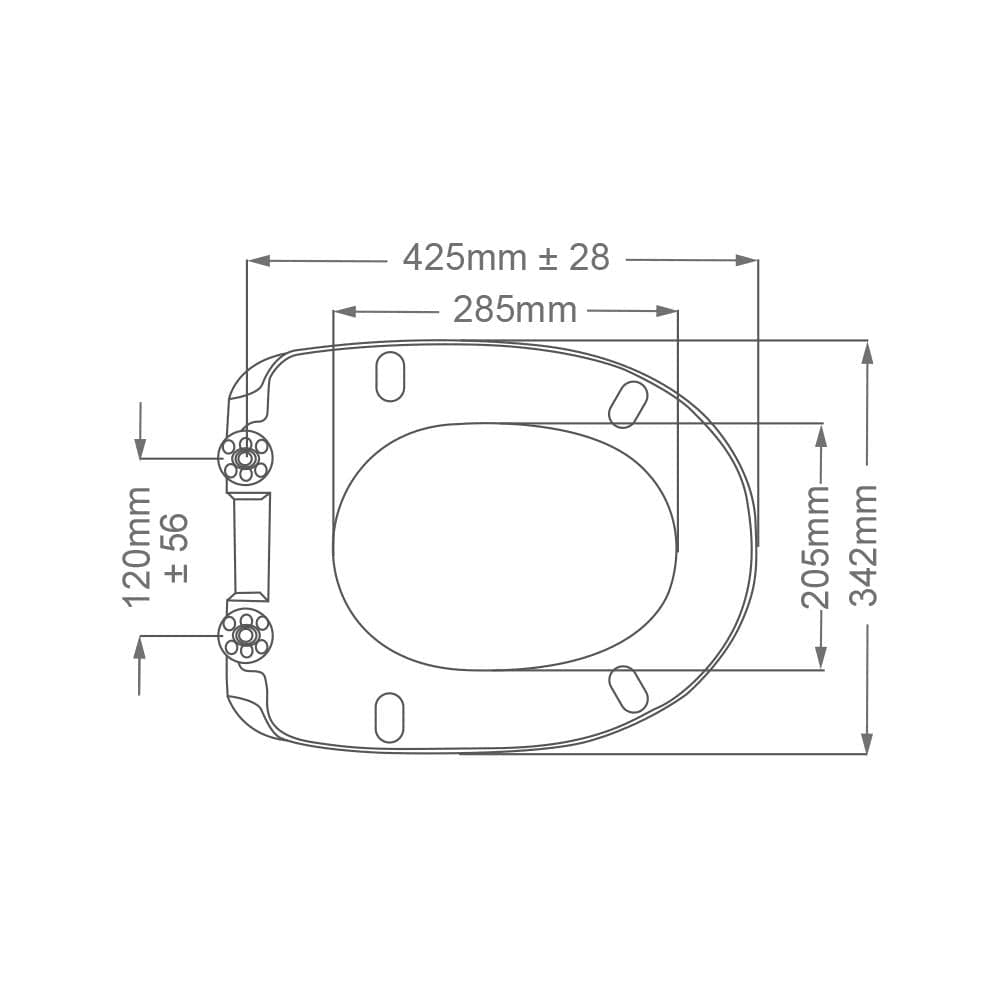 Imex Toilet Seat Imex Ivo Soft Close Duraplus Seat in White