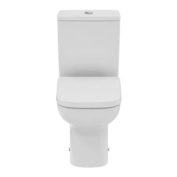 Ideal Standard Close Coupled Toilet Ideal Standard i.life A Open Back Comfort Height Close Coupled Rimless Toilet with Soft Close Seat