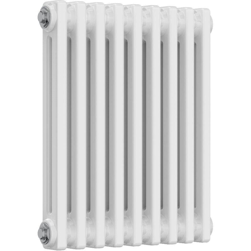 Aquarius Bathrooms Column Radiator 500mm x 425mm Aquarius Foundry Horizontal 2 Column Radiator in White