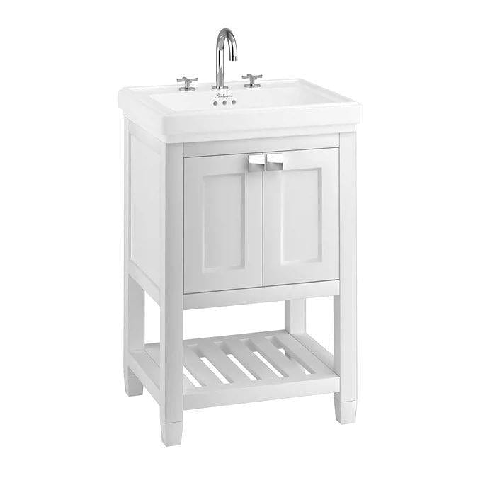 Burlington Floor Standing Vanity Unit Burlington Riviera Floor Standing 580mm Vanity Unit with Square Basin