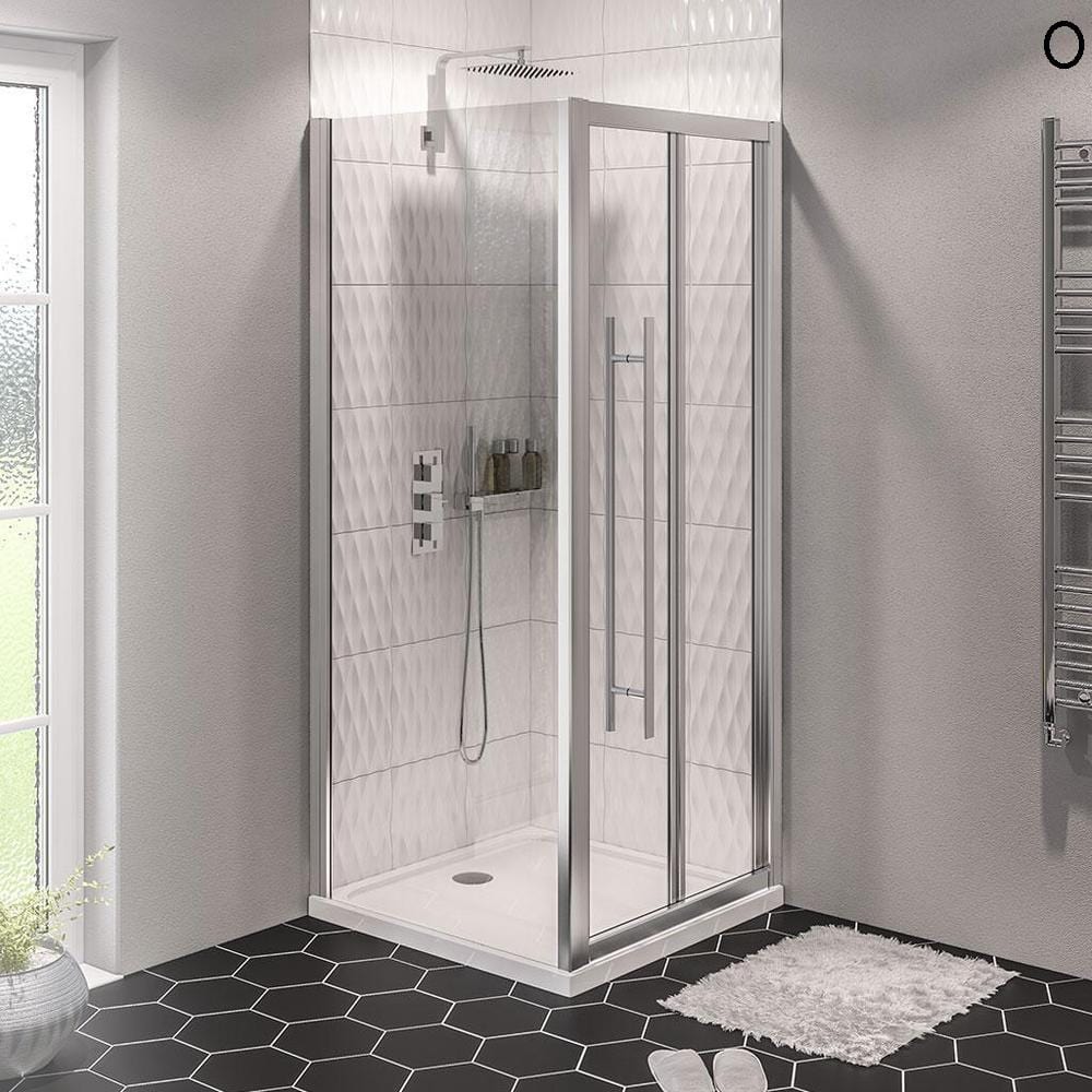 Eastbrook Bi-Fold Shower Door Chrome / 800mm Eastbrook Vantage 2000 Bi-Fold Shower Door