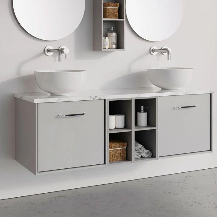 Crosswater Infinity Wall Mounted Vanity Unit with Worktop