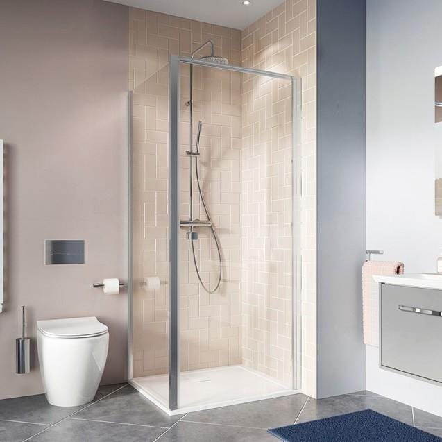 Aquarius Hinged Shower Door Crosswater Clear 6 Hinged Shower Door