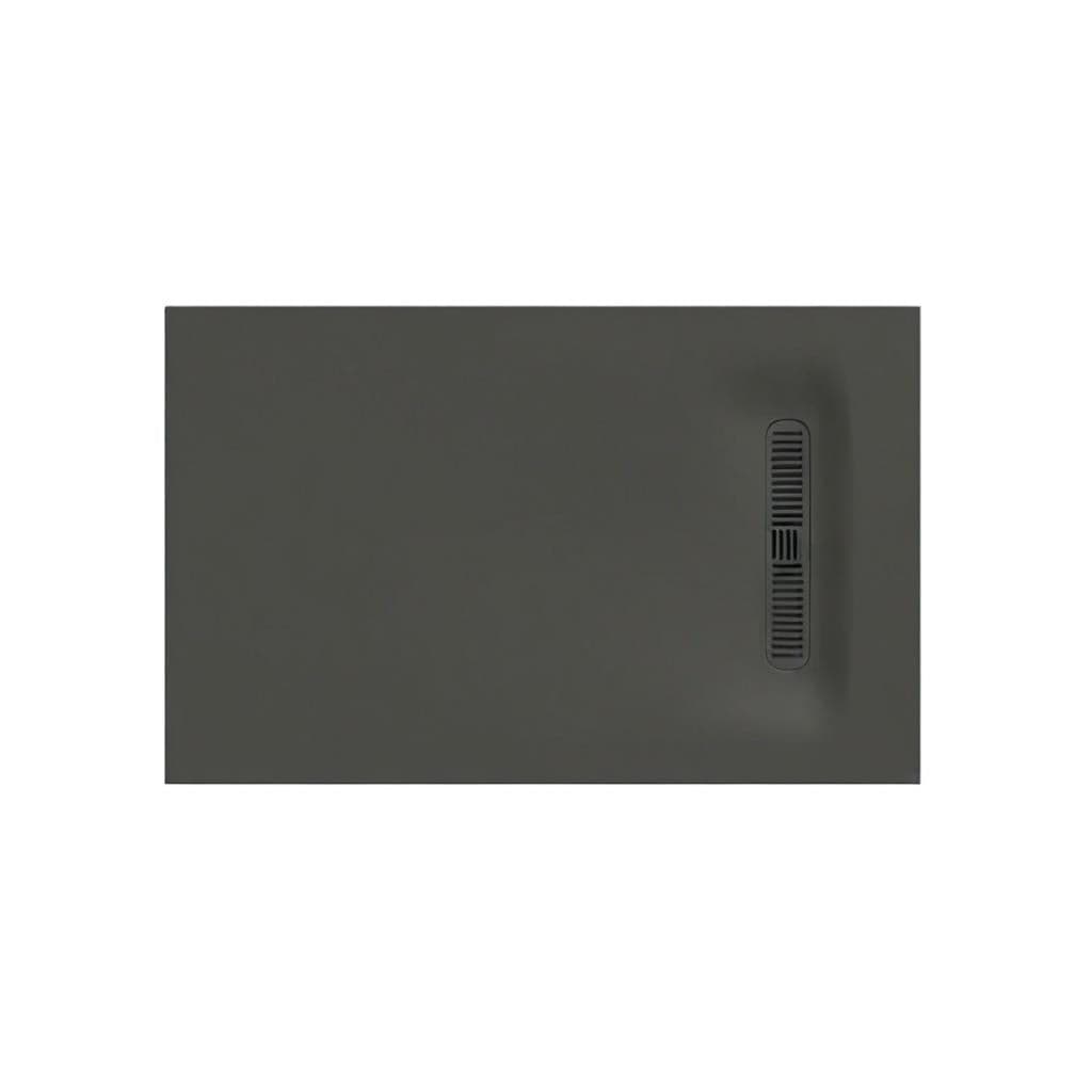 Crosswater Rectangle Shower Tray Matt Grey / 800 x 1400mm Crosswater Vito Rectangle 25mm Stone Resin Shower Tray