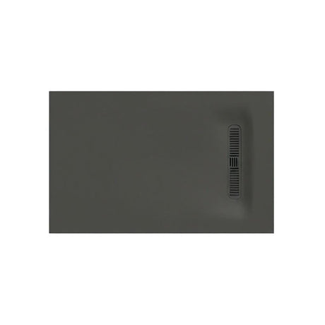 Crosswater Rectangle Shower Tray Matt Grey / 800 x 1400mm Crosswater Vito Rectangle 25mm Stone Resin Shower Tray