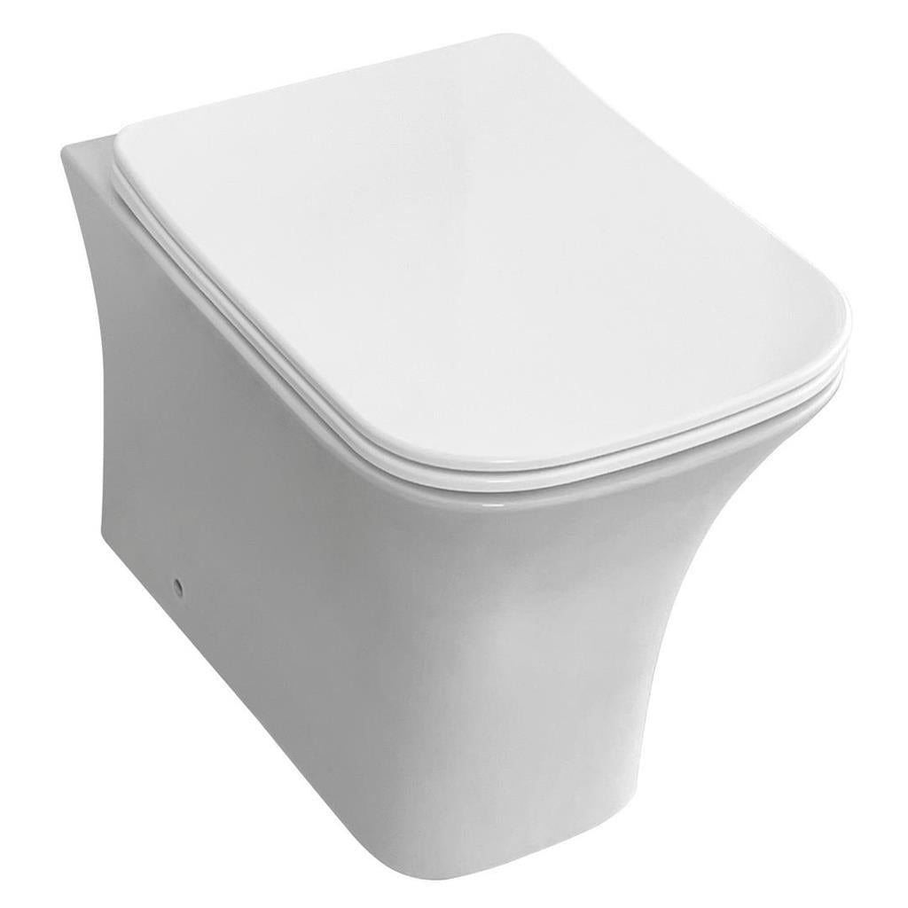 Eastbrook Beddington Rimless Back To Wall Toilet with Eco Vortex Flush and Soft Close Seat