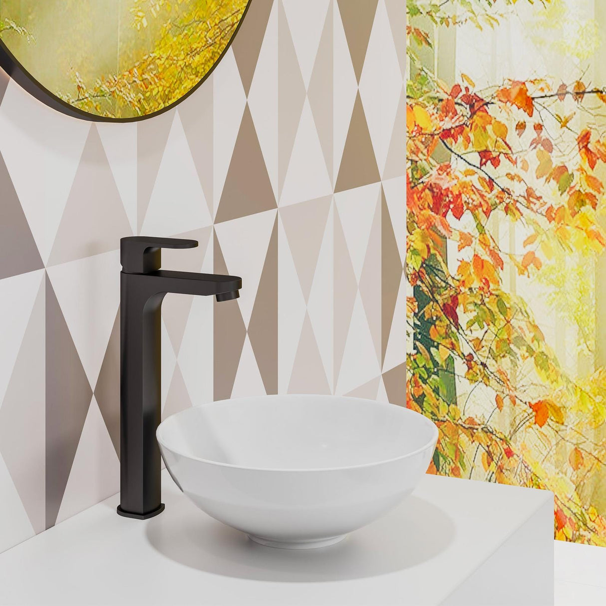 Flova Tall Basin Tap Matt Black Flova Smart Tall Basin Mixer Tap