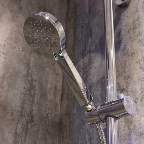 Aquarius Exposed Shower Set Aquarius RainLux Cool Touch Adjustable Square Exposed Shower Valve and Kit