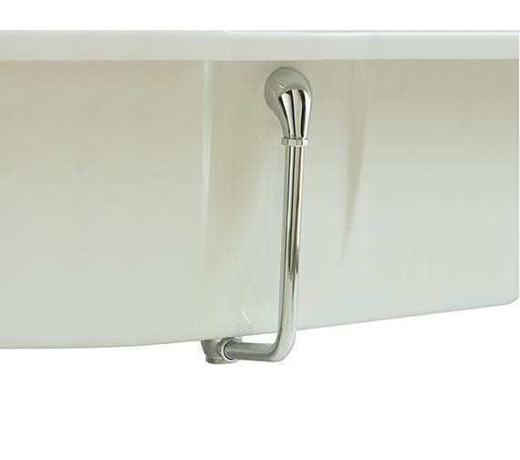 Heritage Exposed Bath Waste Chrome Heritage Exposed Push Button Bath Waste and Overflow Kit