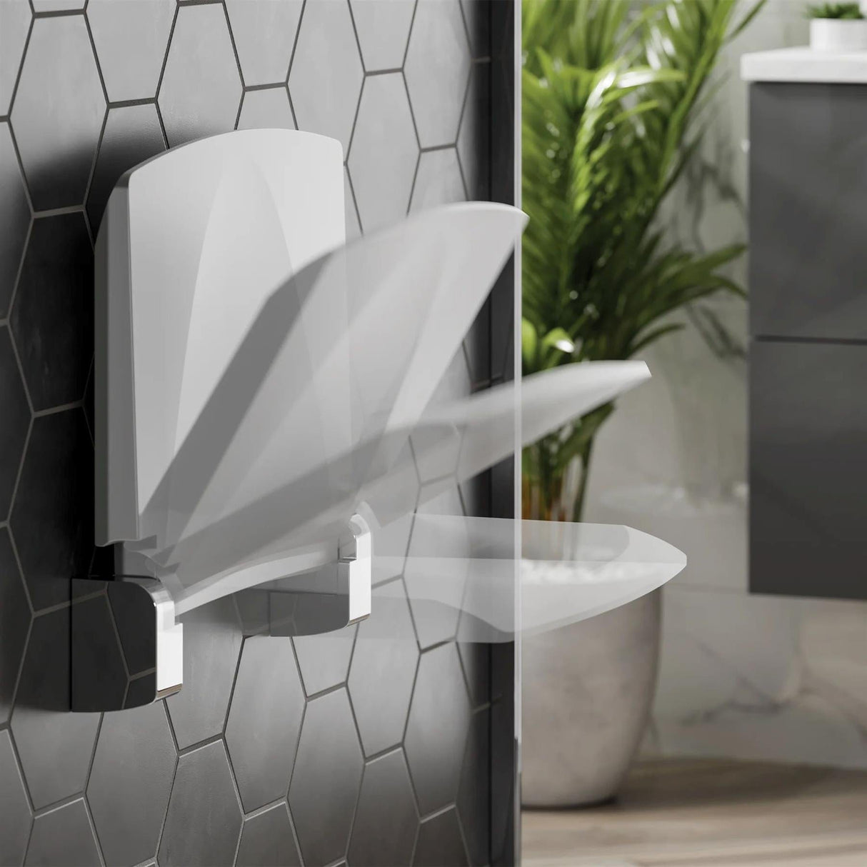 hib. Shower Seat hib. Shower Seat in White