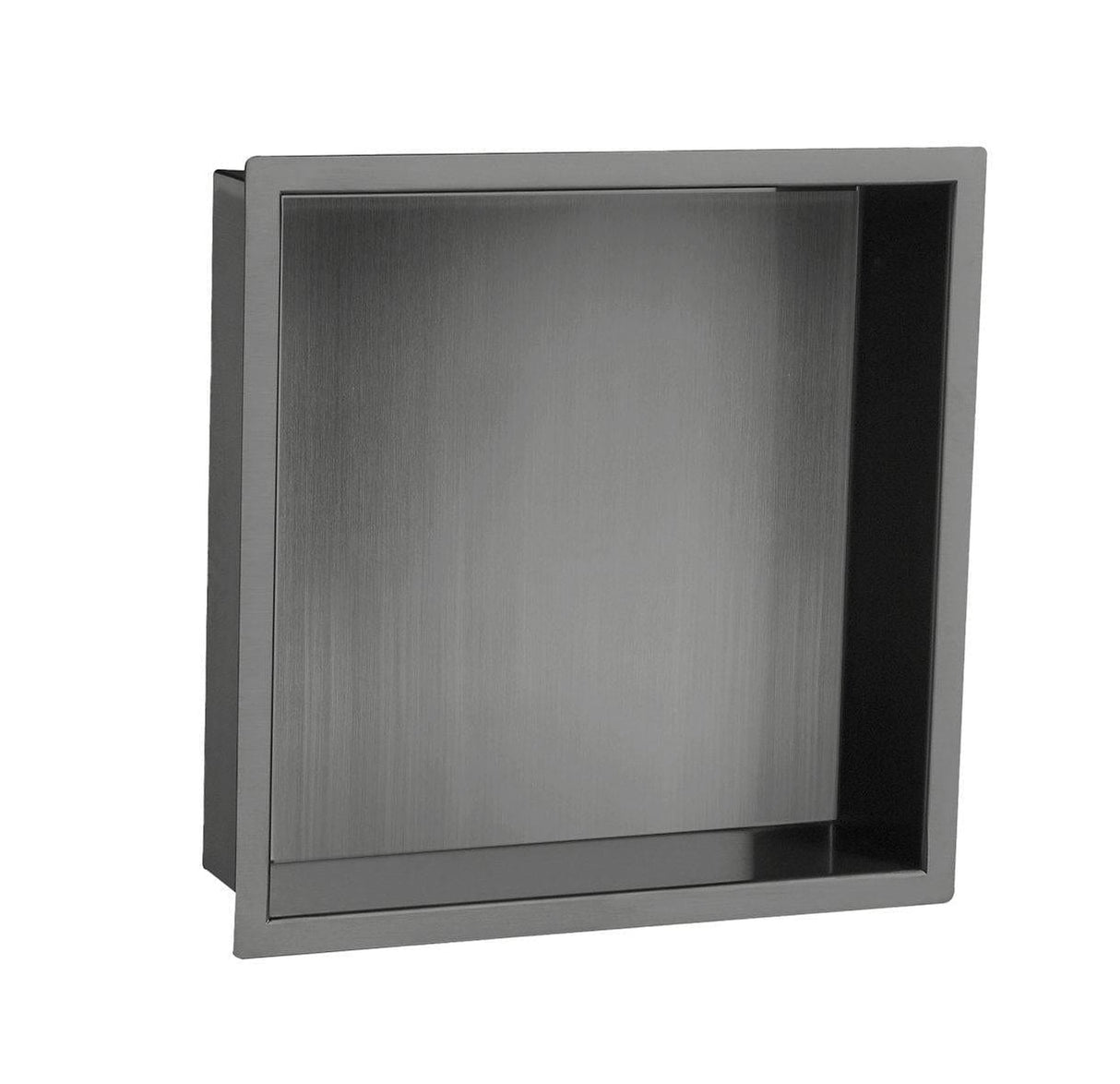 JTP Shelf Brushed Black JTP VOS Square Shower Niche - 300 x 300mm
