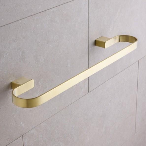 Miller Towel Rails and Rings Brushed Brass Miller Orlando Towel Rail