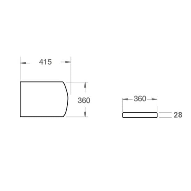 Imex Toilet Seat Imex Ravine Soft Close, Quick Release Toilet Seat in White