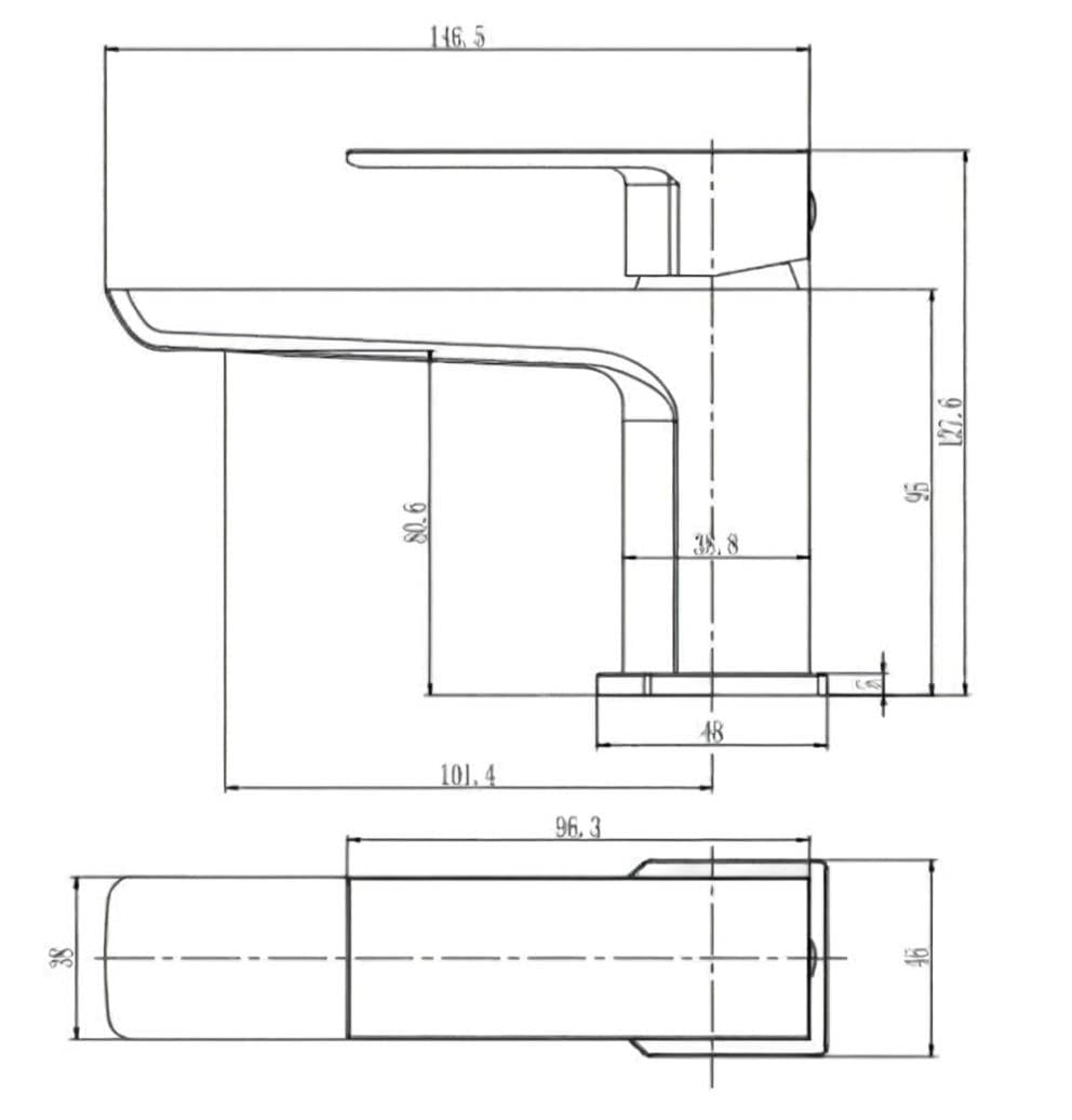 Aquarius Cloakroom Tap Aquarius Hydro Mini Mono Basin Mixer Tap with Waste